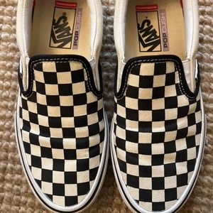 Pop Cush Slip On Checkered Vans
